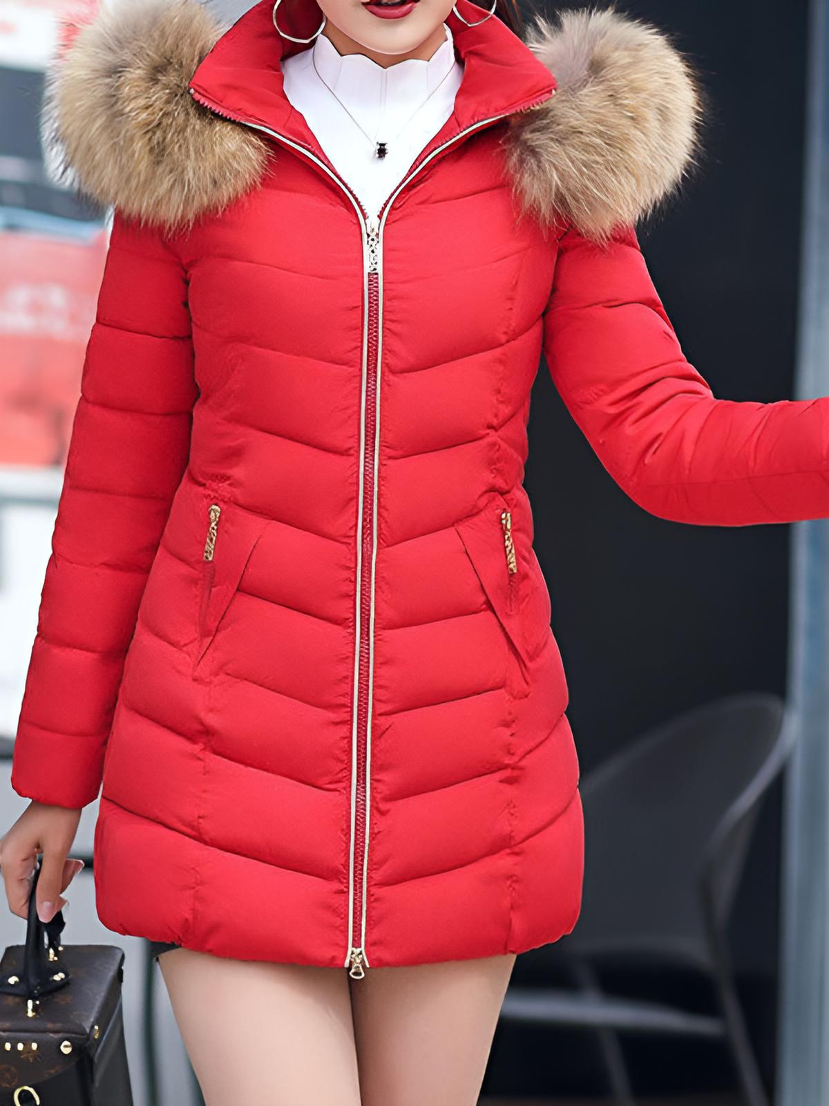Kayla | Women’s Long Hooded Padded Winter Parka