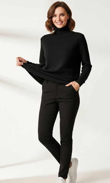 Meadow | Women’s Turtleneck Sweater – Thick Elegant Winter Knit Pullover