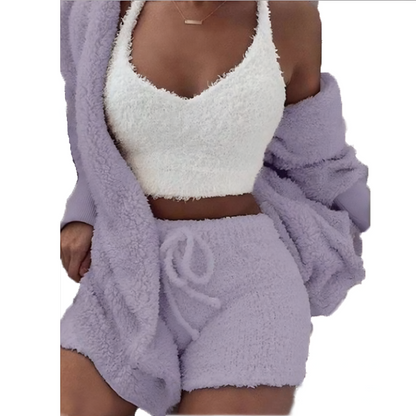 Amelia | Pajama Set with Crop Top & Drawstring Shorts
