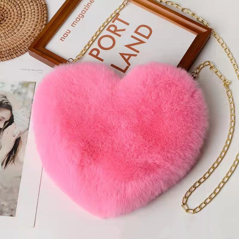 Zoe  | Plush Chain Shoulder Bag