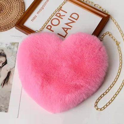 Zoe  | Plush Chain Shoulder Bag