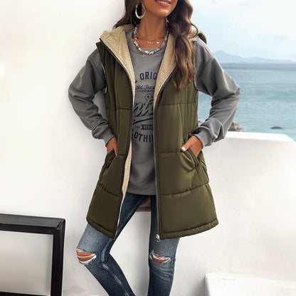 Kaitlyn | Hooded Cotton Vest