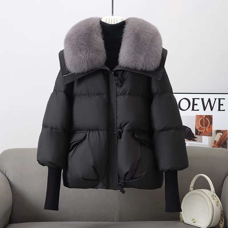 Clementine | Women’s Short Fur Collar Puffer Jacket – Winter Coat