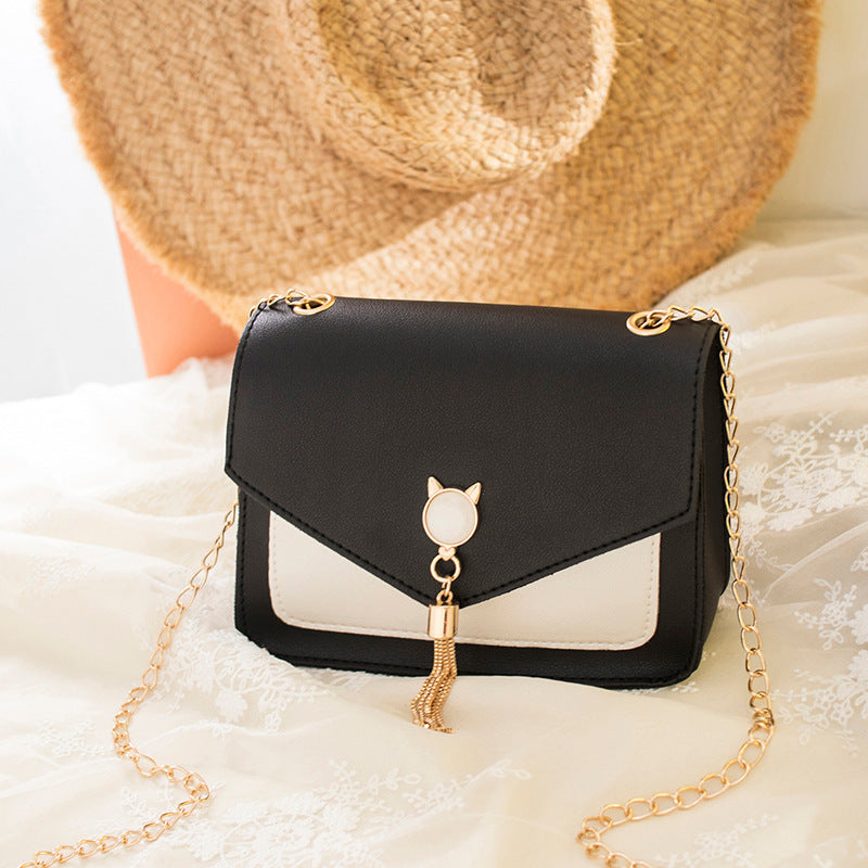 Abigail | Cat Tassel Crossbody Bag – Small Chain Shoulder Style