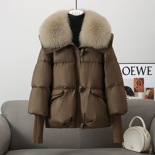 Clementine | Women’s Short Fur Collar Puffer Jacket – Winter Coat