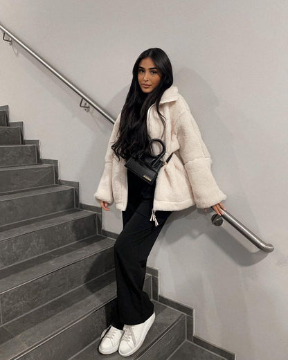 Arden | Oversized Teddy Fleece Jacket