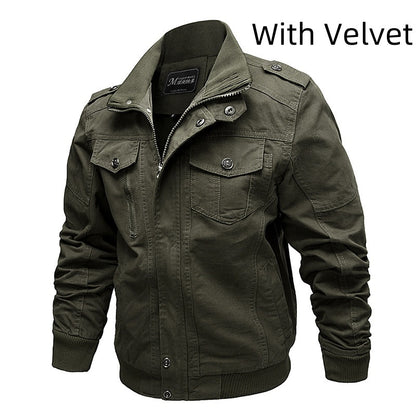 Men’s Plus Size Casual Cotton Jacket | Anthony