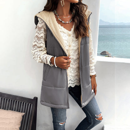 Kaitlyn | Hooded Cotton Vest