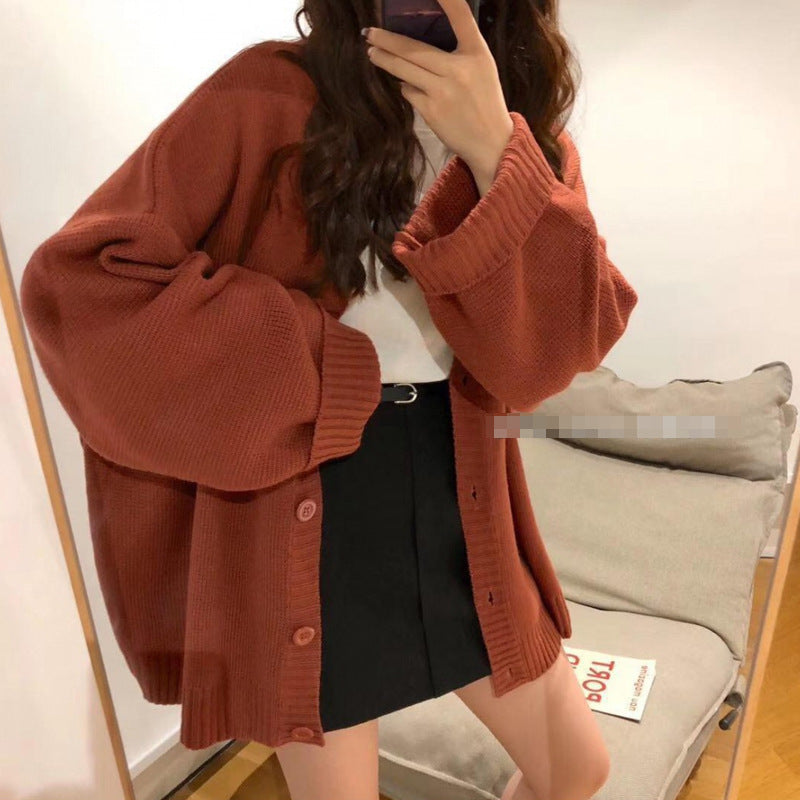 All-match Sweater Lazy Coat Women