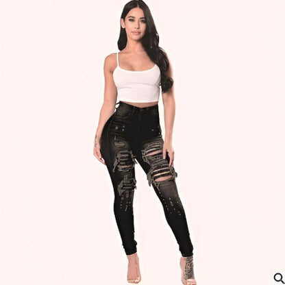 Calliope | Skinny Ripped Denim Jeans
