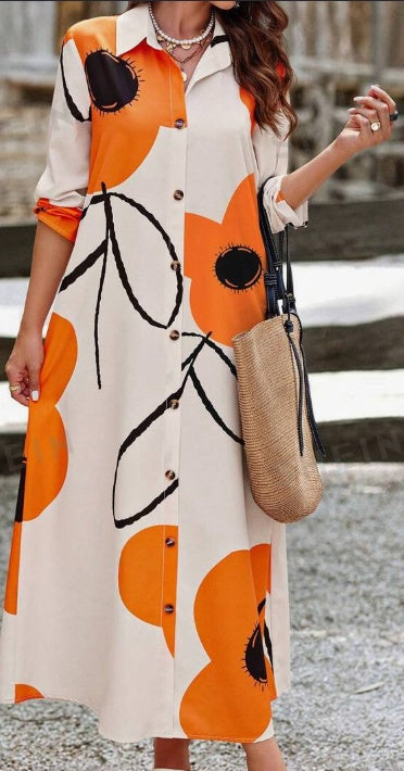 Aurelia | Women's Printed Dress – Casual & Trendy