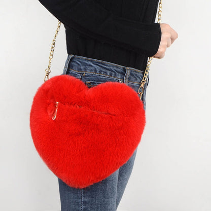 Zoe  | Plush Chain Shoulder Bag