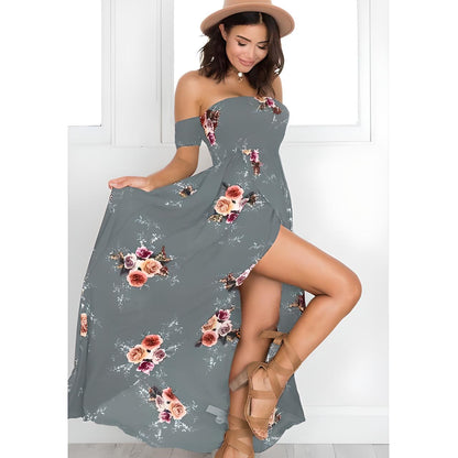 Nadia | Women’s Off-Shoulder Boho Maxi Dress