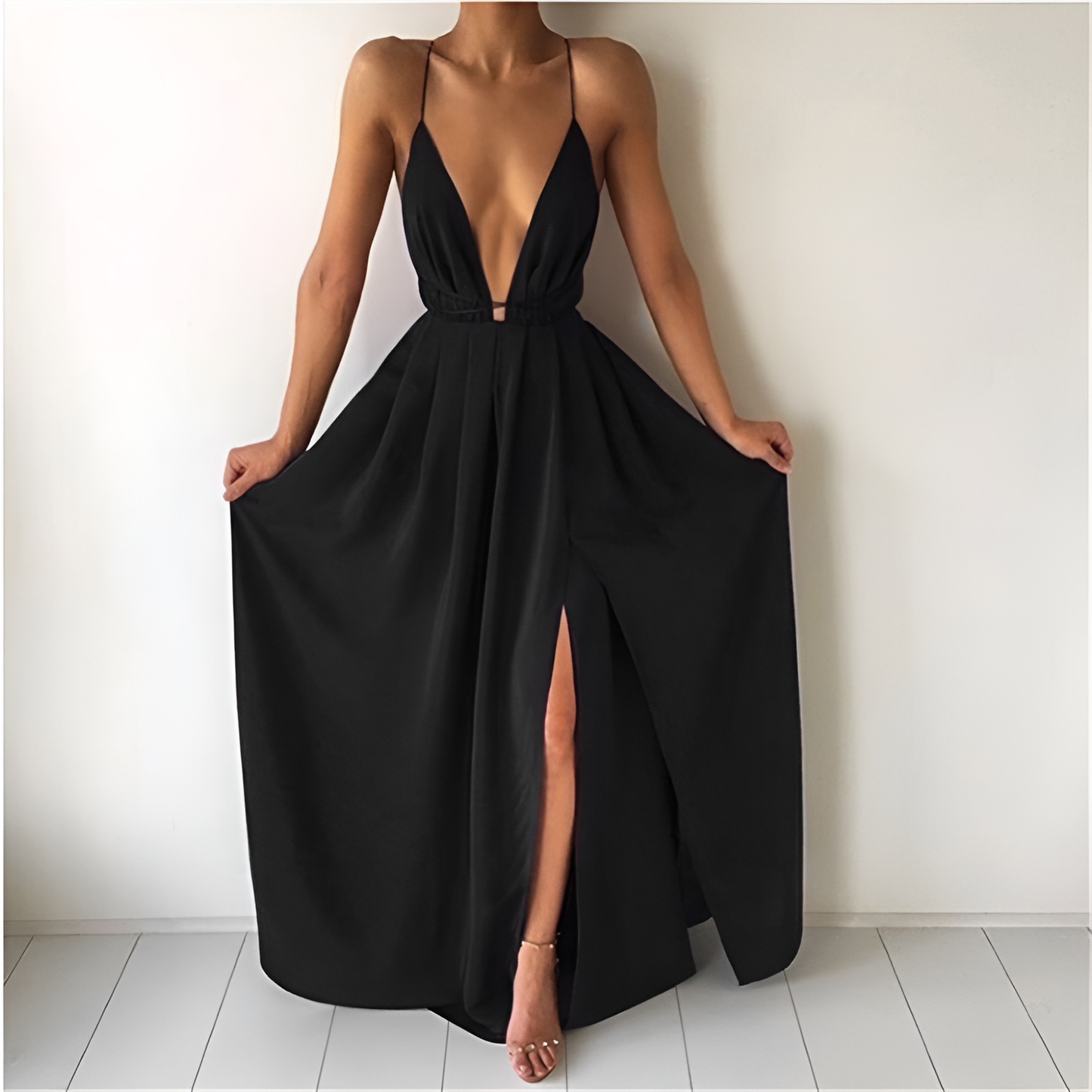 Orla | Women’s Sleeveless Backless Boho Maxi Dress