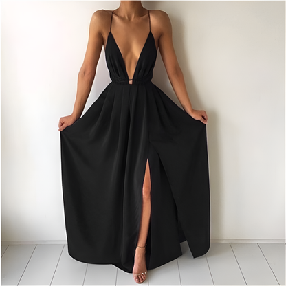 Orla | Women’s Sleeveless Backless Boho Maxi Dress
