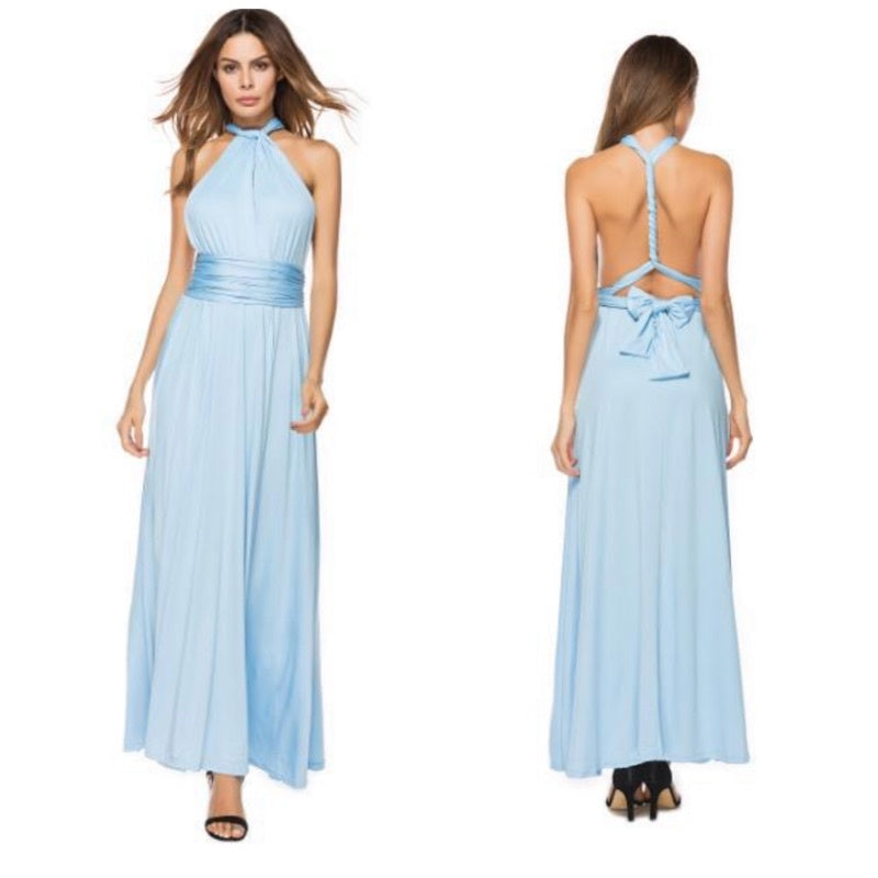 Nalani | Women’s Backless Multiway Bandage Maxi Dress