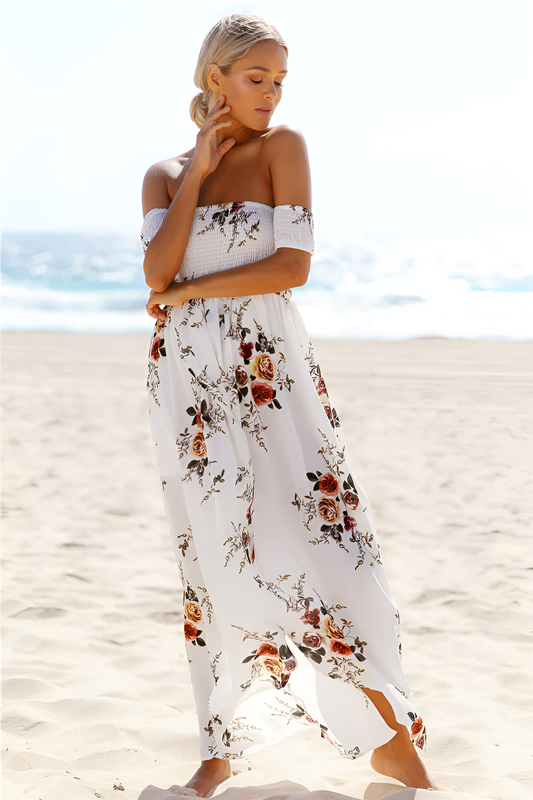 Nadia | Women’s Off-Shoulder Boho Maxi Dress